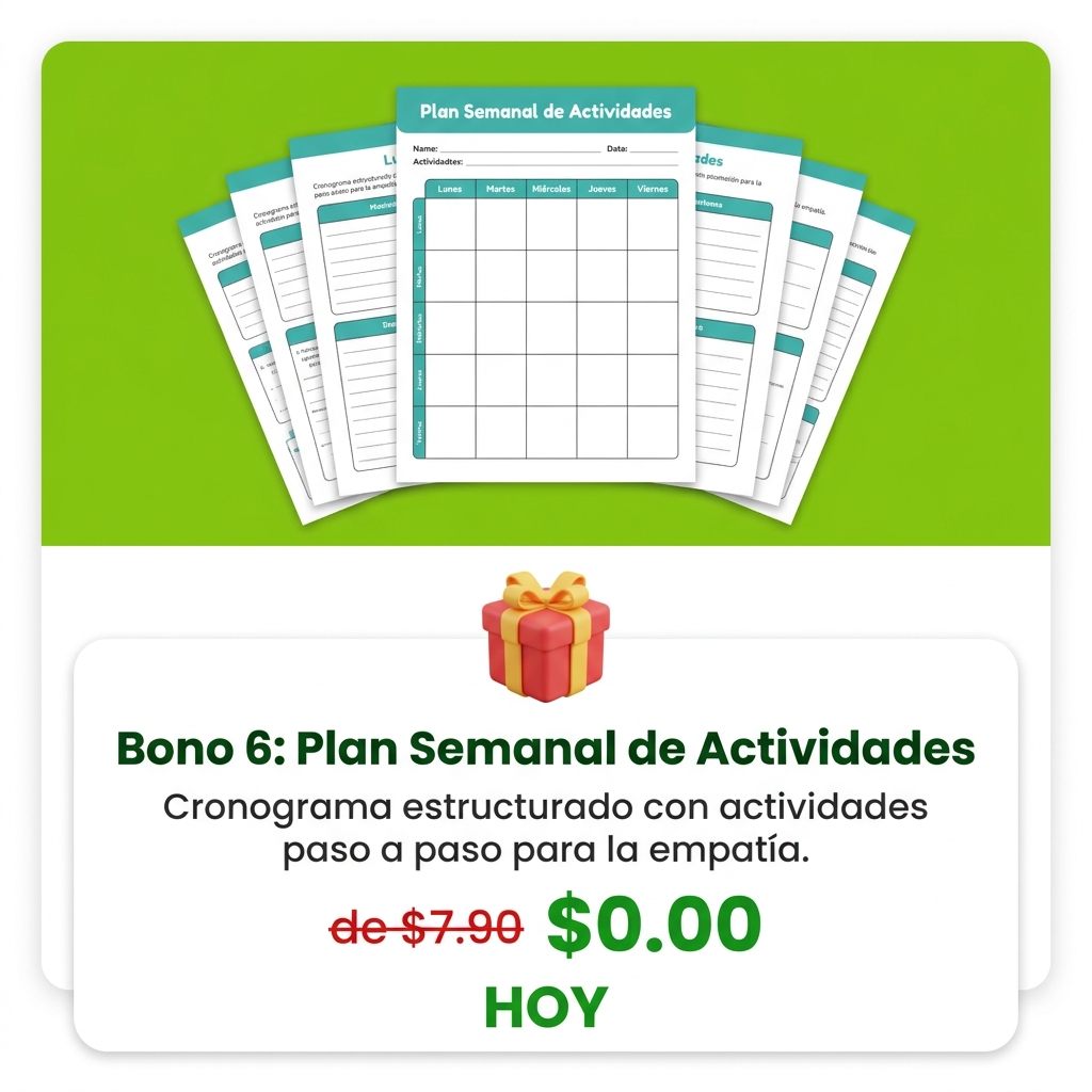 Bono 6: Plan Semanal de Actividades